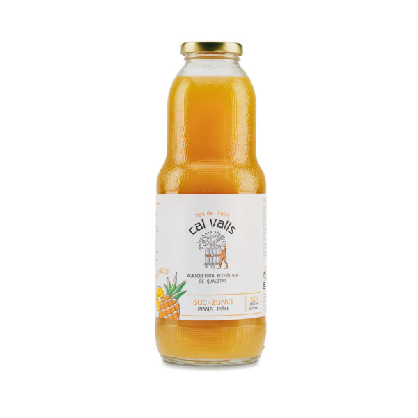 1 L Bio Ananas Direktsaft von Cal Valls | Zumo directo ecológico de piña de Cal Valls